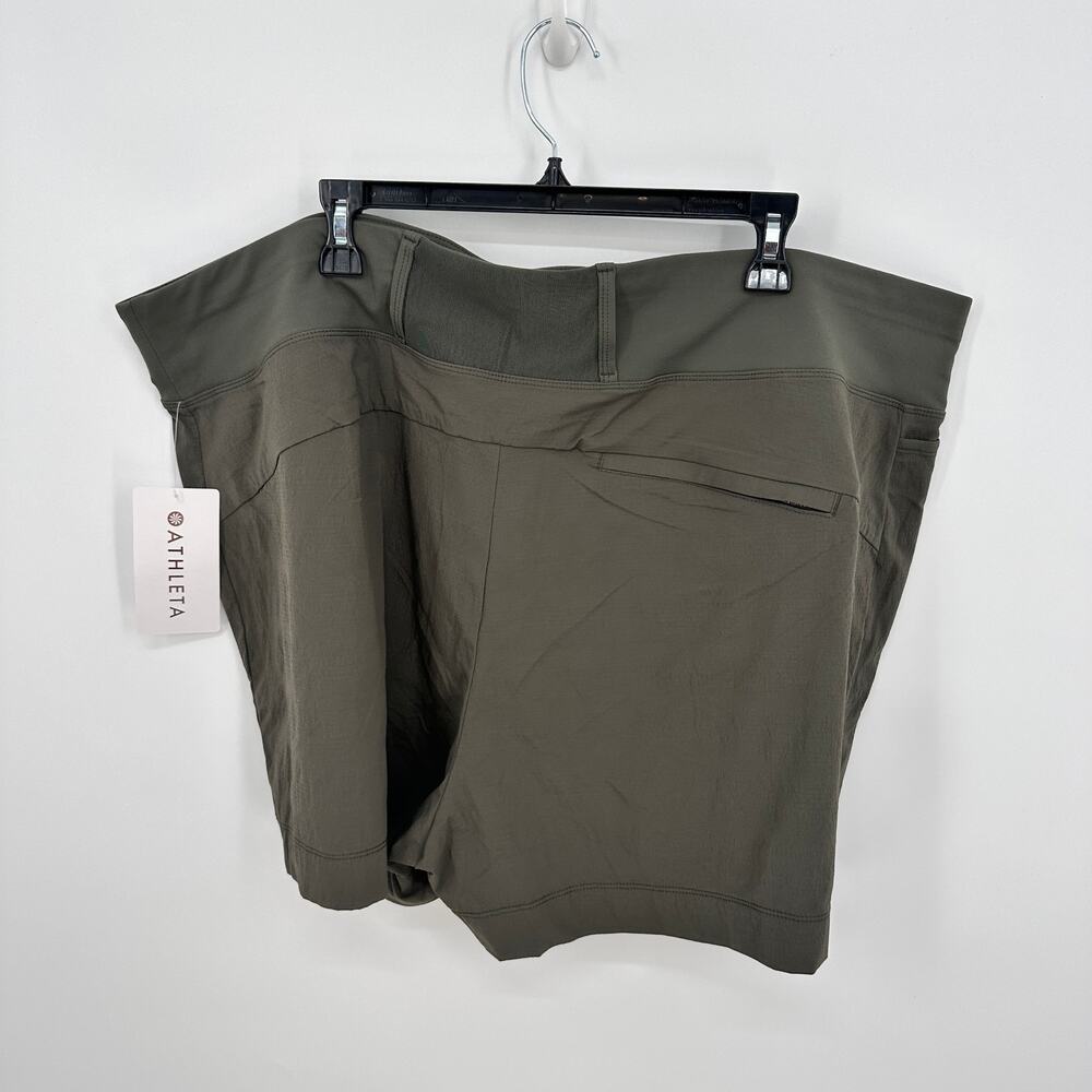 ATHLETA NWT Trekkie North Shorts in Mountain Olive Green // 24 - Picture 9 of 15